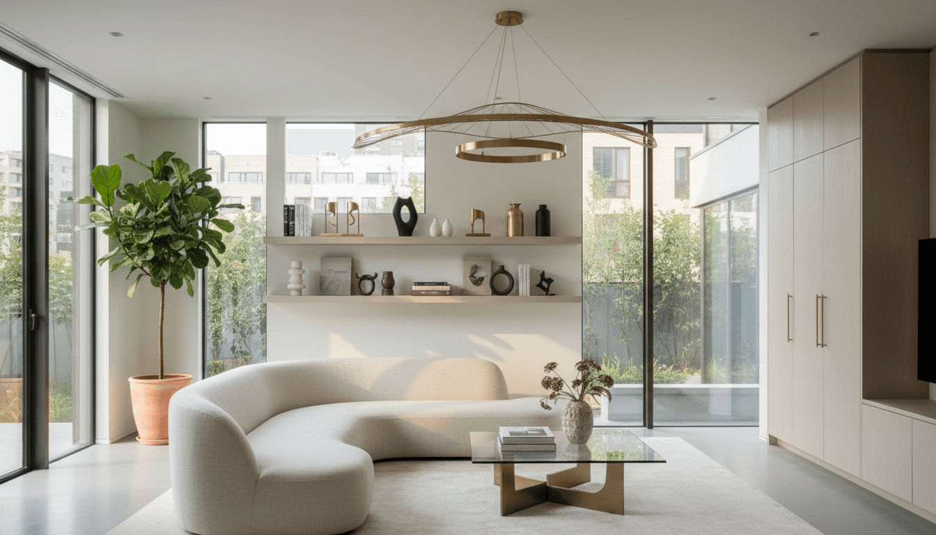 Modern luxury home interior with elegant contemporary design