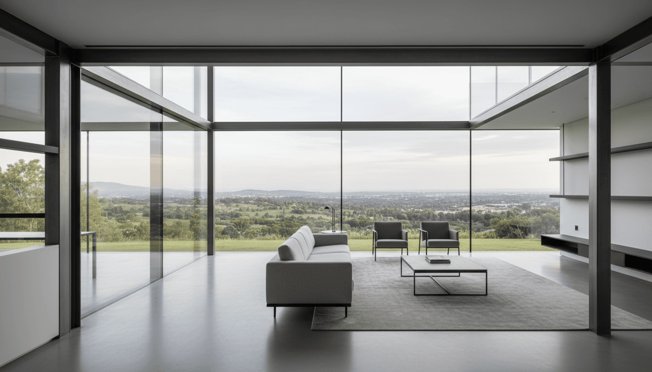 Modern luxury home with contemporary architecture and elegant exterior design
